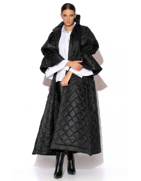 Lillian Long Quilted Coat