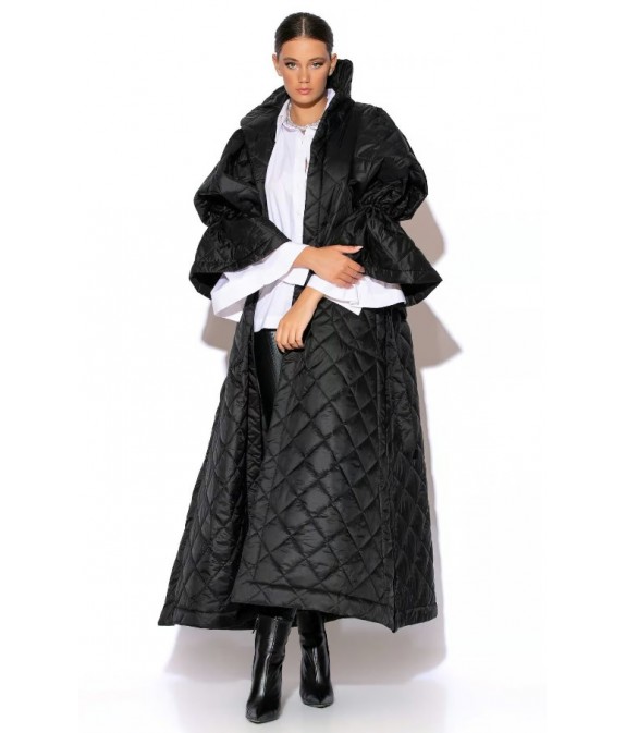 Lillian Long Quilted Coat