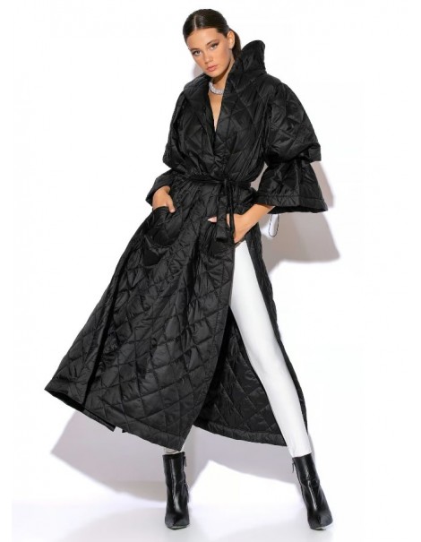 Lillian Long Quilted Coat