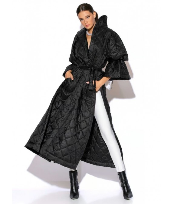 Lillian Long Quilted Coat