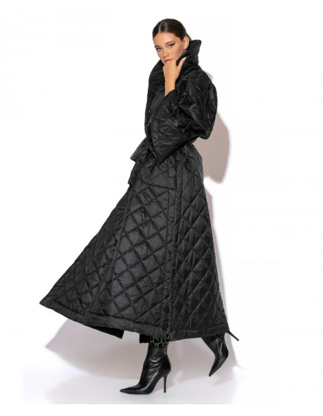 Lillian Long Quilted Coat