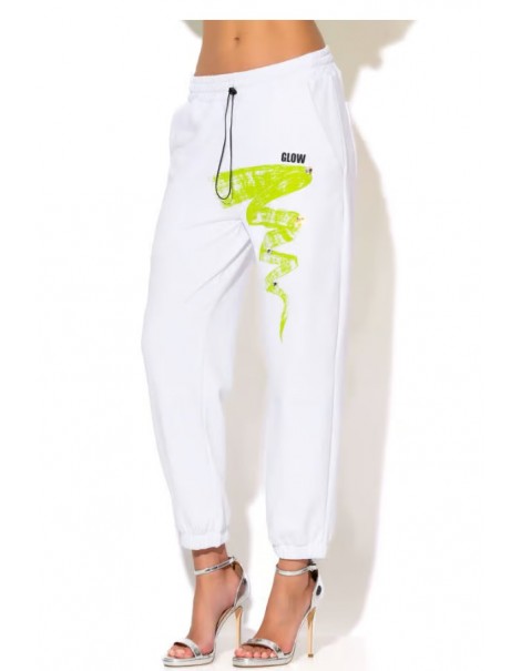 Sweatpants With Stones And Print