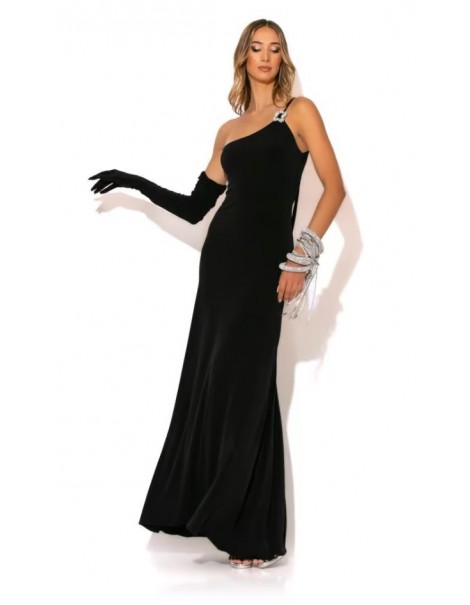 Long Fitted Jersey Glove Dress