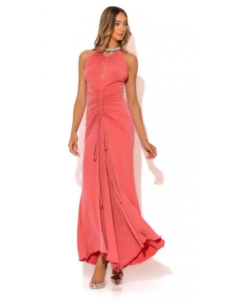 Long dress with a soura front