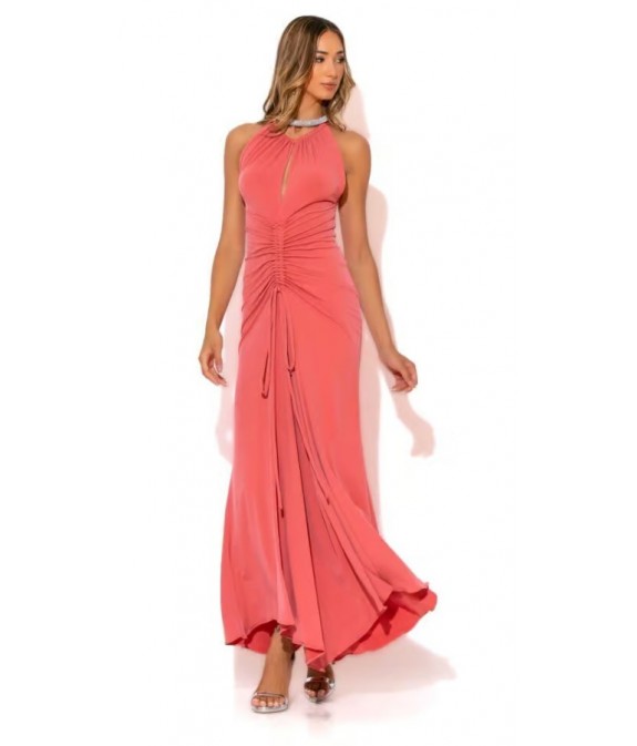 Long dress with a soura front