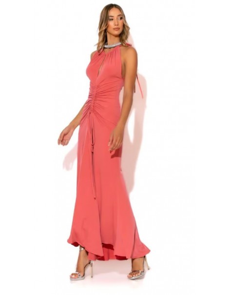 Long dress with a soura front