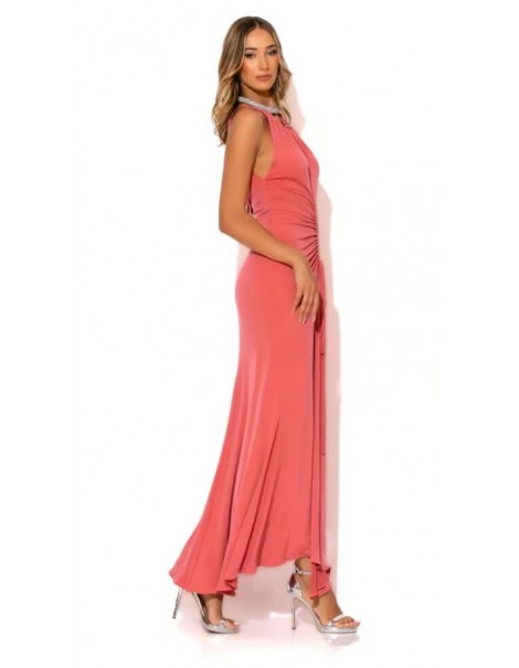 Long dress with a soura front