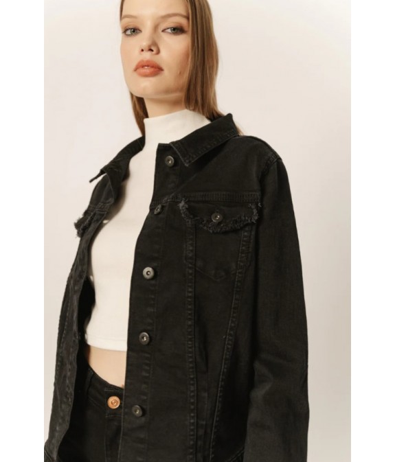 Verona-black Women's Denim Jacket