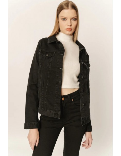 Verona-black Women's Denim Jacket