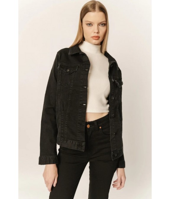 Verona-black Women's Denim Jacket