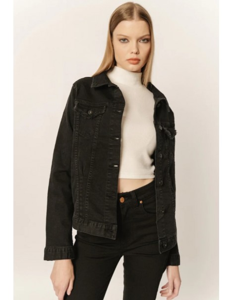 Verona-black Women's Denim Jacket