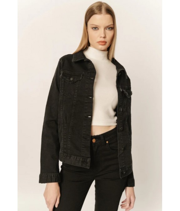 Verona-black Women's Denim Jacket