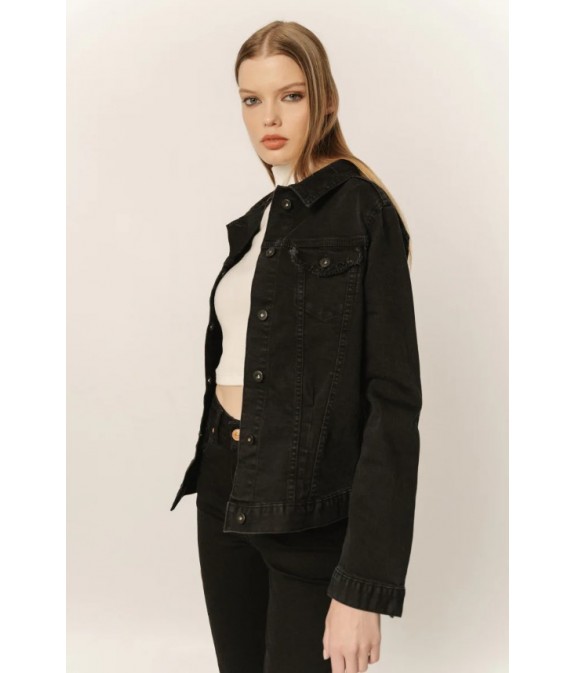 Verona-black Women's Denim Jacket