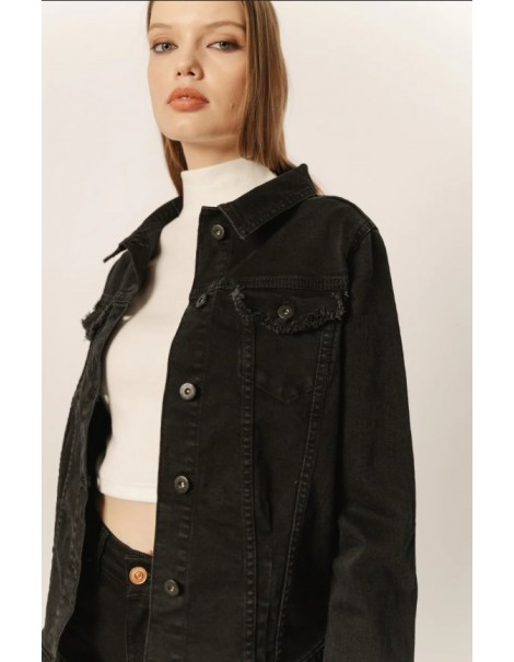 Verona-black Women's Denim Jacket