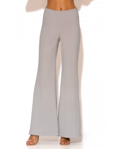 Crepe Long Bell Bottom Pants