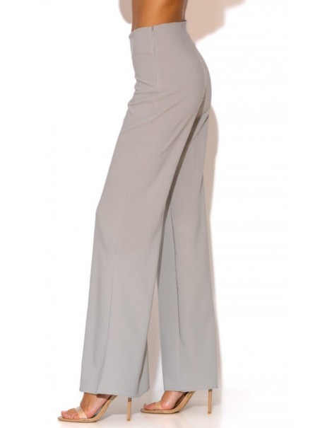 Crepe Long Bell Bottom Pants